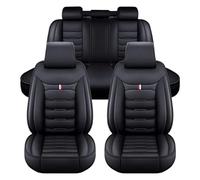 NISMIA Housses de Siège de Voiture pour Mercedes-Benz CLK Class W208/C208, Ensemble Complet de Housses Siege Auto Universel en Cuir, Compatible avec Les Airbags Latéraux, 5 Seats(A(Black))