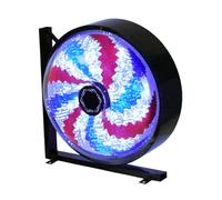 NISMIA Lampe Ronde de Moulin à Vent de Poteau de barbier, enseigne Ouverte électrique de Salon de Coiffure, LED de Poteau de Salon de Coiffure,A,58 * 58 * 32cm