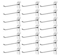 Nisorpa Crochet Mural, 100pcs Crochets Panneau Rainuré, Étagère de Magasin Pour Supermarché