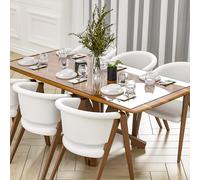 Nisorpa Nappe de table transparente en PVC - 2 mm d'épaisseur - Imperméable - Pour tables de salle à manger - 200 x 100 cm