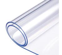 Nisorpa Nappe Transparente rectangulaire Protection PVC Film de Protection pour Table - épaisseur 2 mm (100 x 200 cm)