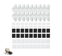 Nispira Lot de 18 filtres de rechange pour fontaine à eau Kastty GISOFIK pour chien et chat de 7 l, système de filtration à 5 couches pour eau propre et fraîche