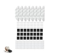 Nispira Lot de 24 filtres de rechange pour fontaine à eau Kastty GISOFIK pour chien et chat de 7 l, système de filtration à 5 couches pour eau propre et fraîche