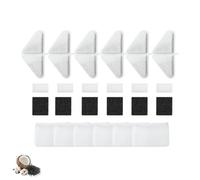 Nispira Lot de 6 filtres de rechange pour fontaine à eau Kastty GISOFIK pour chien et chat de 7 l, système de filtration à 5 couches pour eau propre et fraîche