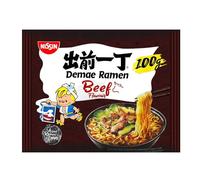 NISS - Soupe Ramen Bœuf Richesse Aromatique et Texture Fondante, Format Pratique 100g - Lot de 4 - vendu par Lot