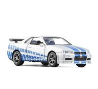 Nissan Gtr R34 Skyline Ares Diecasts & Toy, Jouet En Métal, Modèle De Voiture Fast And Furious, Haute Simulation Pour Enfants, 1:36