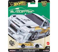Hot Wheels Voiture Nissan Skyline LB-ER34 LB-Works Super Silhouette N 23 Racing 2020 Blanc Jaune