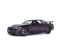 Solido Miniature de collection Nissan Skyline GT-R (BNR34) Z-TUNE midnight purple 1999 1/18