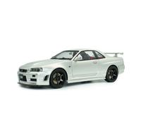 Solido Voiture miniature de collection Nissan Skyline GT-R Z-Tune R34 1999 - 1/18 Monté métal Gris