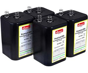 Nissen original 6 V Bloc de rechange pour batterie Lanterne IEC 4R25 Lot de 4, Charbon de zinc, 6 V