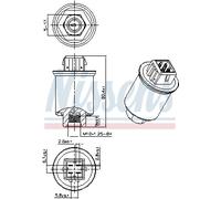 NISSENS 301035 Pressostat, climatisation pour AUDI
