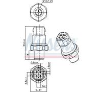 NISSENS 301036 Pressostat, climatisation pour AUDI,SKODA,VW