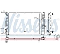 Nissens Radiateur de refroidissement moteur 60299 - Pour Audi, Skoda, VW