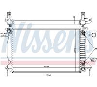 Radiateur d'eau Grille de radiateur soudée 60303A NISSENS pour AUDI A4 B6 A4 B7