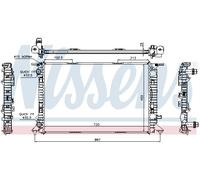 NISSENS 60323 Radiateur, refroidissement du moteur pour AUDI
