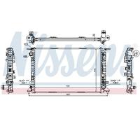 Radiateur, refroidissement moteur NISSENS 60324