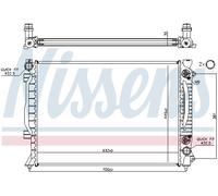 NISSENS 60423A Radiateur, refroidissement du moteur pour AUDI