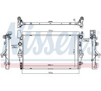 NISSENS 606021 Radiateur, refroidissement du moteur pour MERCEDES-BENZ