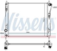 NISSENS 606120 Radiateur, refroidissement du moteur pour NISSAN