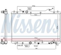 NISSENS 606216 Radiateur, refroidissement du moteur pour HONDA