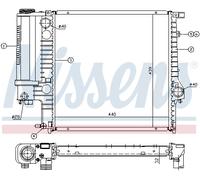 Radiateur, refroidissement moteur NISSENS 60623A