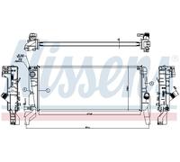 Nissens Radiateur d'eau 606246 – Grille de radiateur soudée pour MINI BMW