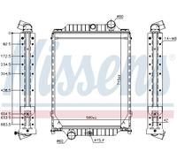 NISSENS 606366 Radiateur, refroidissement du moteur pour VOLVO