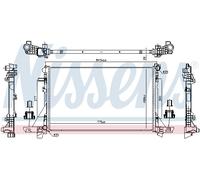 NISSENS 606411 Radiateur, refroidissement du moteur pour NISSAN,RENAULT