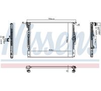 Radiateur d'eau NIS 606513 NISSENS