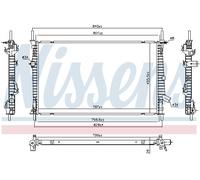 Nissens 606537 - Radiateur, refroidissement du moteur