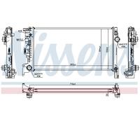 Nissens Radiateur moteur 606564 – Grille soudée – Pour Volvo V90 II S90 225/227/246