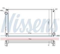 NISSENS 606635 Radiateur, refroidissement du moteur pour LEXUS,TOYOTA