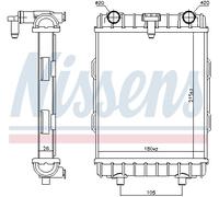NISSENS 606645 Radiateur, refroidissement du moteur pour AUDI,CUPRA,SEAT,VW