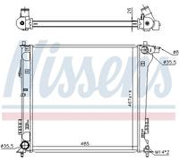 NISSENS 606671 Radiateur, refroidissement du moteur pour HYUNDAI