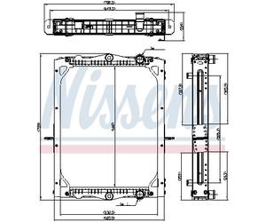 NISSENS 606773 Radiateur, refroidissement du moteur pour DAF