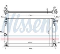 Radiateur d'eau Grille de radiateur soudée 606838 NISSENS pour TOYOTA