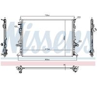 NISSENS 606908 Radiateur, refroidissement du moteur pour FORD