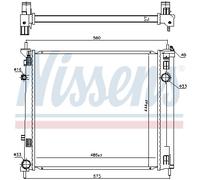 NISSENS 606950 Radiateur du moteur