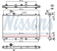 NISSENS 607027 Radiateur, refroidissement du moteur pour MITSUBISHI