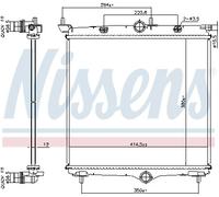 NISSENS 607031 Radiateur du moteur
