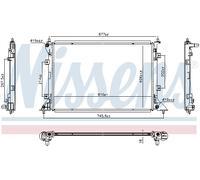 NISSENS 607104 Radiateur du moteur