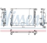 NISSENS 607118 Radiateur du moteur