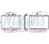 NISSENS 607188 Radiateur, refroidissement du moteur pour MAZDA