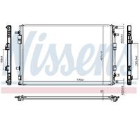Radiateur, refroidissement du moteur NISSENS 607310