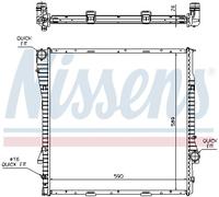 Nissens Radiateur de refroidissement moteur 60788A - Grille soudée 589×590×26 mm BMW X5 (E53)