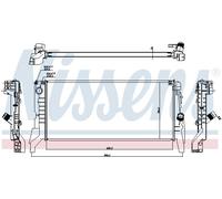 NISSENS 60861 Radiateur, refroidissement du moteur pour BMW,MINI