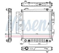 Nissens 60993 Radiateur, refroidissement du moteur