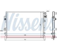 NISSENS 61027 Radiateur, refroidissement du moteur pour DODGE,FIAT