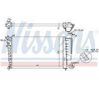 NISSENS 61313 Radiateur, refroidissement du moteur pour CITROËN,PEUGEOT
