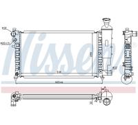 NISSENS 61347 Radiateur, refroidissement du moteur pour CITROËN,PEUGEOT
